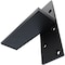 Ekena Millwork 2 1/2"W x 8"D Floating Steel Heavy Duty Wall Mount, Powder Coated Black BKTM02X08FWPBL - alternate 4